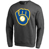 Milwaukee Brewers   Cooperstown Collection Huntington Sweatshirt - Heathered Gray