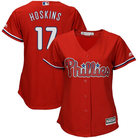 Rhys Hoskins Philadelphia Phillies Majestic Women's Team Cool Base Player Jersey
