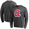 Atlanta Braves   Cooperstown Collection Huntington Sweatshirt - Heathered Gray