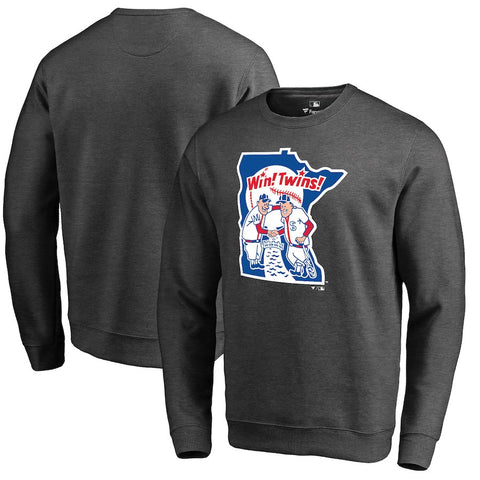 Minnesota Twins   Cooperstown Collection Huntington Sweatshirt - Heathered Gray