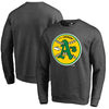 Oakland Athletics   Cooperstown Collection Huntington Sweatshirt - Heathered Gray