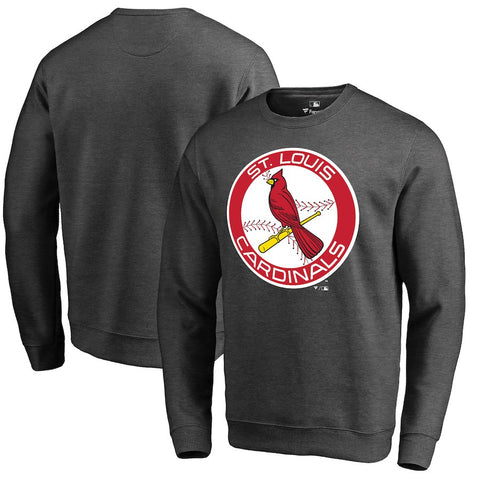 St. Louis Cardinals   Cooperstown Collection Huntington Sweatshirt - Heathered Gray