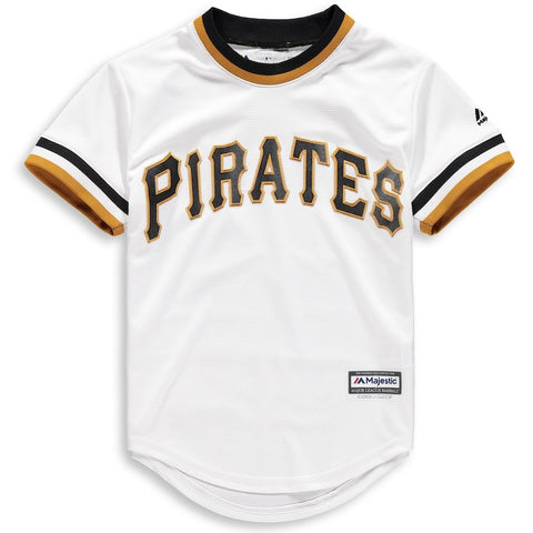Pittsburgh Pirates Majestic Youth Official Cool Base Team Jersey - White