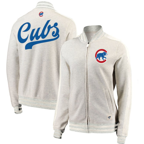 Chicago Cubs   Women's Heritage Primary Full-Zip Track Jacket