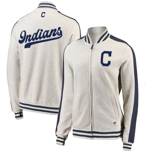 Cleveland Indians   Women's Heritage Primary Full-Zip Track Jacket