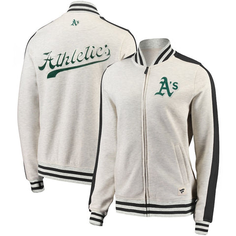 Oakland Athletics   Women's Heritage Primary Full-Zip Track Jacket