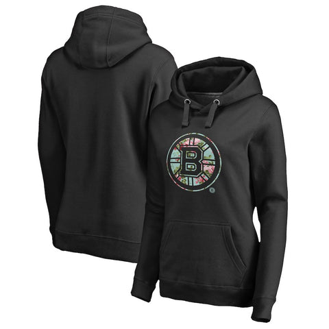 Boston Bruins   Women's Lovely Pullover Hoodie - Black