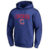 Chicago Cubs   Team Lockup Pullover Hoodie - Royal