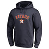 Houston Astros   Team Lockup Pullover Hoodie - Navy