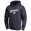 Milwaukee Brewers   Team Lockup Pullover Hoodie - Navy
