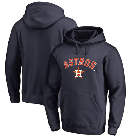 Houston Astros   Team Lockup Pullover Hoodie - Navy