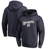 Milwaukee Brewers   Team Lockup Pullover Hoodie - Navy