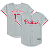 Rhys Hoskins Philadelphia Phillies Majestic Youth Away Official Cool Base Player Jersey