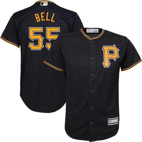 Josh Bell Pittsburgh Pirates Majestic Youth Alternate Replica Player Jersey - Black