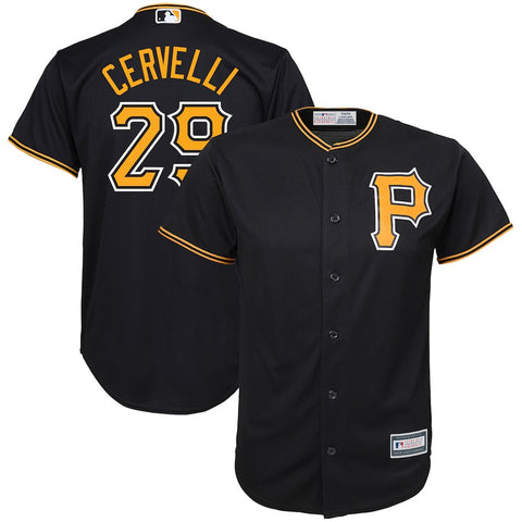 Francisco Cervelli Pittsburgh Pirates Majestic Youth Alternate Replica Player Jersey - Black