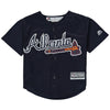 Freddie Freeman Atlanta Braves Majestic Official Cool Base Performance Player Jersey - Navy