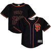 Buster Posey San Francisco Giants Majestic Toddler Alternate Cool Base Replica Player Jersey - Black