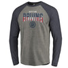 Boston Bruins   Freedom Tri-Blend Raglan Long Sleeve T-Shirt