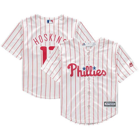 Rhys Hoskins Philadelphia Phillies Majestic Official Cool Base Performance Player Jersey
