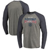 Boston Bruins   Freedom Tri-Blend Raglan Long Sleeve T-Shirt