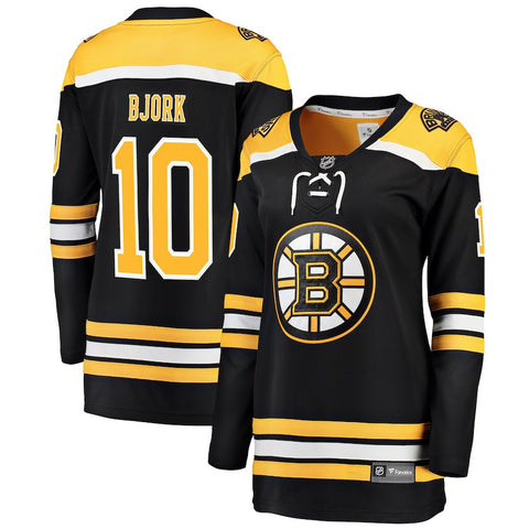 Anders Bjork Boston Bruins   Women's Breakaway Player Jersey - Black