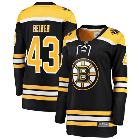 Danton Heinen Boston Bruins   Women's Breakaway Player Jersey - Black