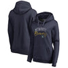 Milwaukee Brewers   Women's Plus Size Graceful Pullover Hoodie - Navy