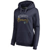 Milwaukee Brewers   Women's Plus Size Graceful Pullover Hoodie - Navy