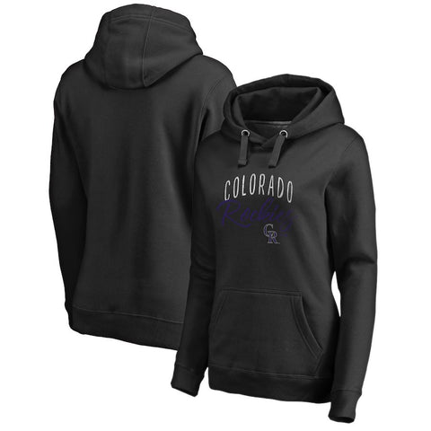 Colorado Rockies   Women's Graceful Pullover Hoodie - Black