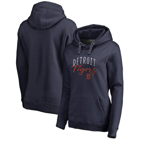 Detroit Tigers   Women's Plus Size Graceful Pullover Hoodie - Navy