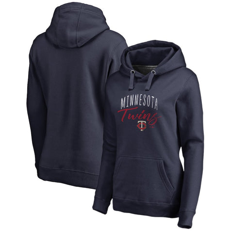 Minnesota Twins   Women's Plus Size Graceful Pullover Hoodie - Navy
