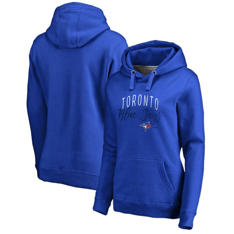 Toronto Blue Jays   Women's Plus Size Graceful Pullover Hoodie - Royal