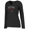 Arizona Coyotes   Women's Plus Size Graceful Long Sleeve T-Shirt - Black