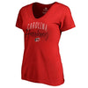 Carolina Hurricanes   Women's Plus Size Graceful V-Neck T-Shirt - Red