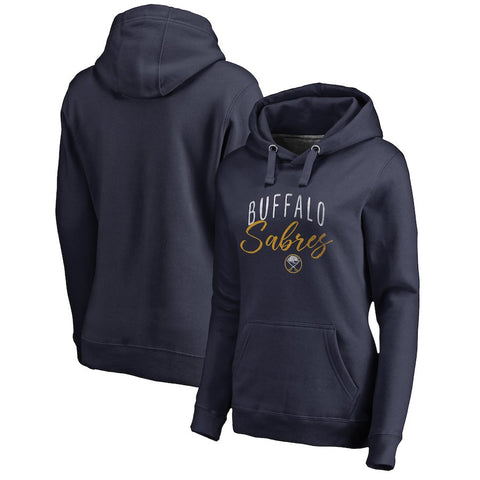 Buffalo Sabres   Women's Plus Size Graceful Pullover Hoodie - Navy