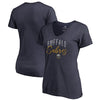 Buffalo Sabres   Women's Plus Size Graceful V-Neck T-Shirt - Navy