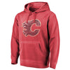 Calgary Flames   Shadow Washed Logo Pullover Hoodie - Red