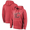 Calgary Flames   Shadow Washed Logo Pullover Hoodie - Red