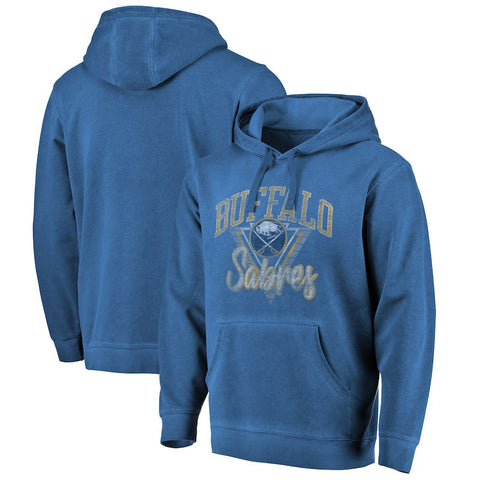 Buffalo Sabres   Shadow Washed Retro Arch Pullover Hoodie - Navy