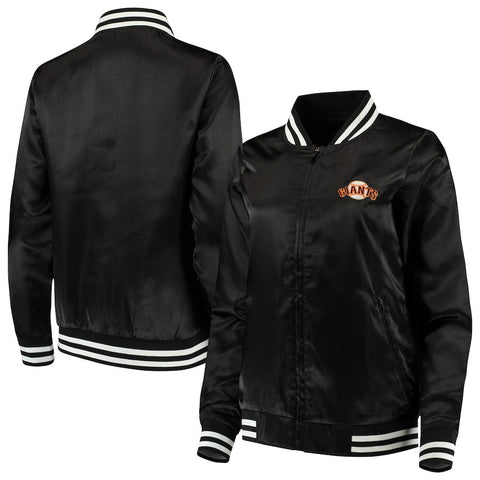 San Francisco Giants Antigua Women's Strut Full-Zip Bomber Jacket