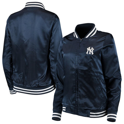 New York Yankees Antigua Women's Strut Full-Zip Bomber Jacket