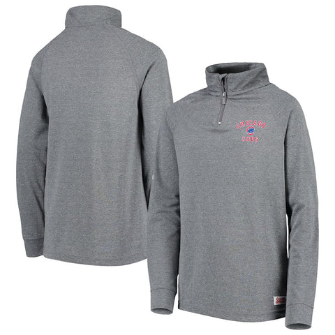 Chicago Cubs Stitches Youth Quarter-Zip Pullover Jacket