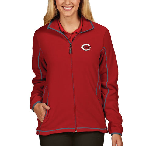 Cincinnati Reds Antigua Women's Full Zip Ice Jacket