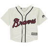 Freddie Freeman Atlanta Braves Majestic Infant Alternate Official Cool Base Player Jersey - Cream
