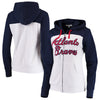 Atlanta Braves Touch by Alyssa Milano Women's Scrimmage Full-Zip Hoodie