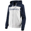 New York Yankees Touch by Alyssa Milano Women's Scrimmage Full-Zip Hoodie