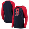 Boston Red Sox G-III 4Her by Carl Banks Women's Top Ranking Tunic Raglan Crew Sweatshirt