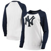 New York Yankees G-III 4Her by Carl Banks Women's Top Ranking Tunic Raglan Crew Sweatshirt