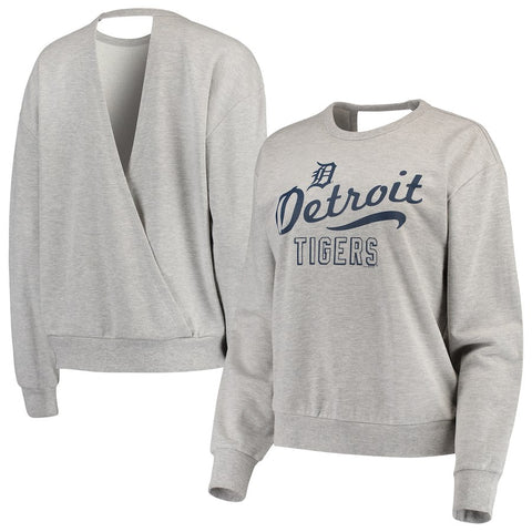 Detroit Tigers Touch by Alyssa Milano Women's Femme Flare Crew Sweatshirt