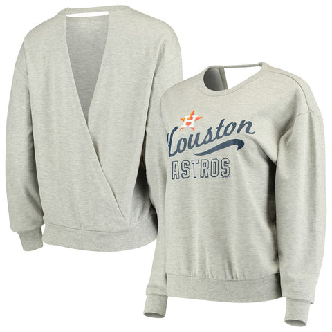 Houston Astros Touch by Alyssa Milano Women's Femme Flare Crew Sweatshirt